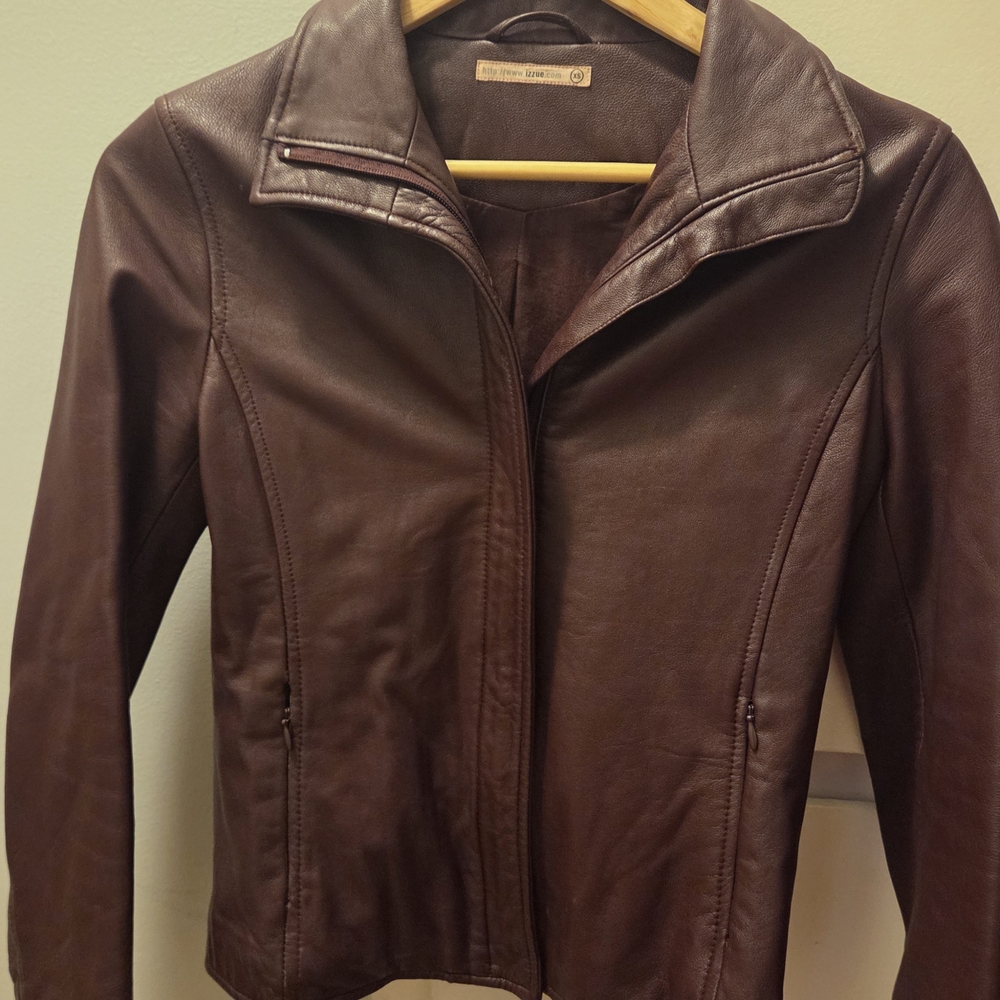 Women's Brown Leather Jacket